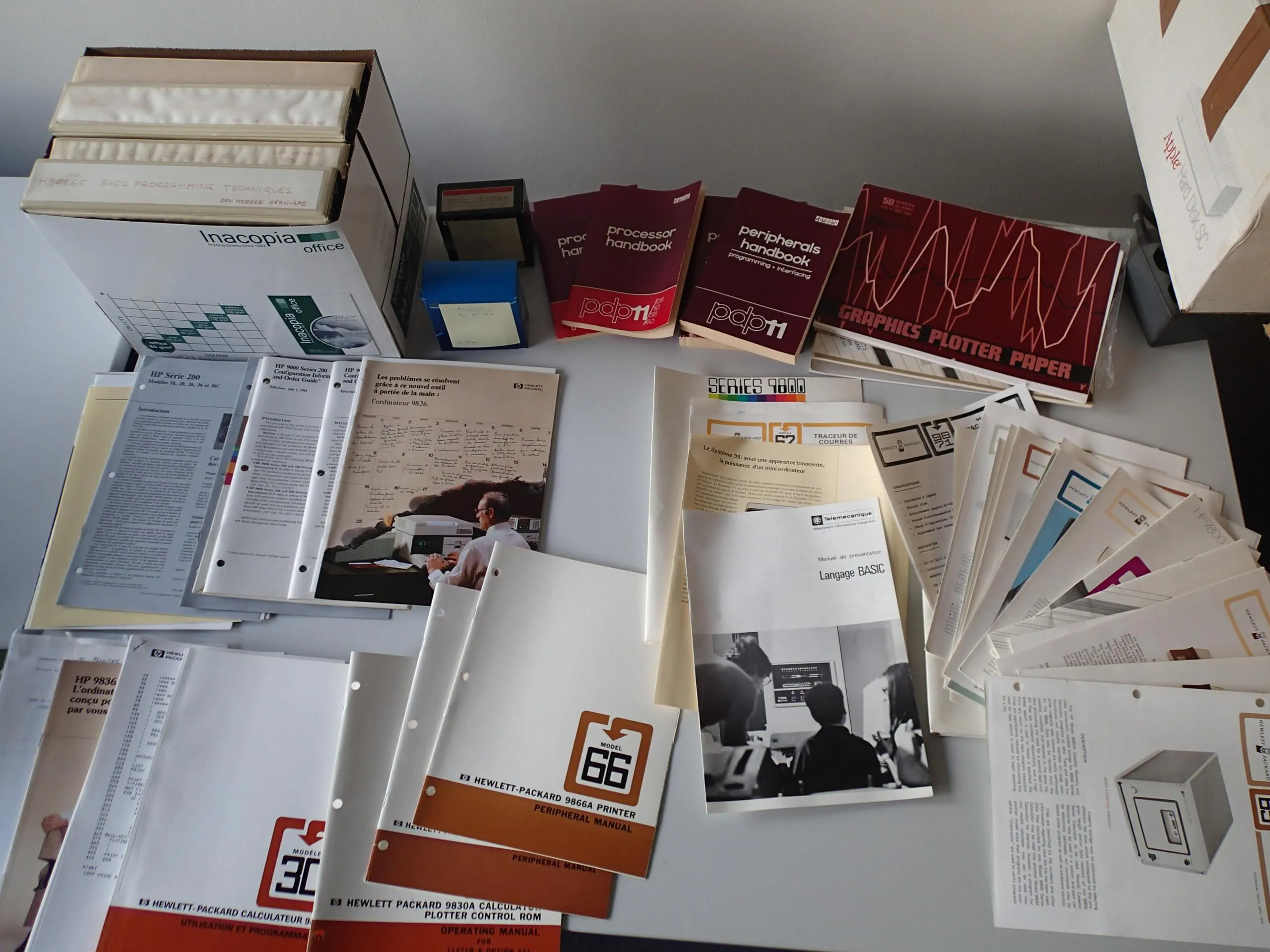 Assorted HP & Digital documentation, 1970’s – 1990’s